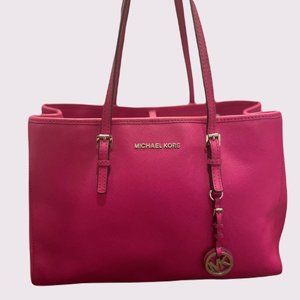 MIchael Kors Jet Set Travel Tote - Leather, Pink
